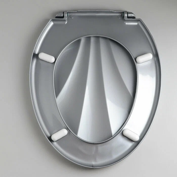 Сиденье для унитаза Русспласт Ракушка / РП-812сереб