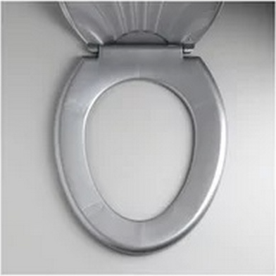 Сиденье для унитаза Русспласт Ракушка / РП-812сереб