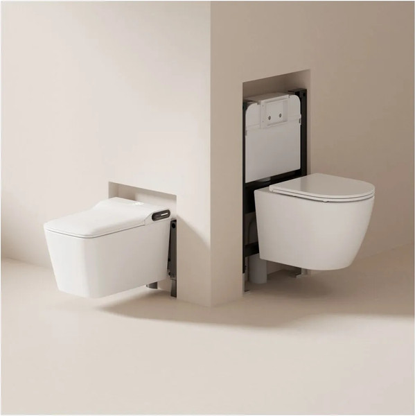 Унитаз подвесной с инсталляцией Abber Rechteck AC1215S-AC0101P2