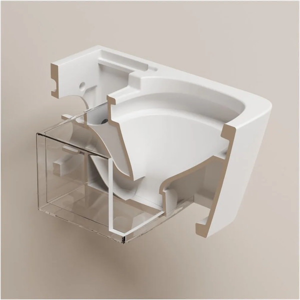 Унитаз подвесной с инсталляцией Abber Rechteck AC1215S-AC0101P2