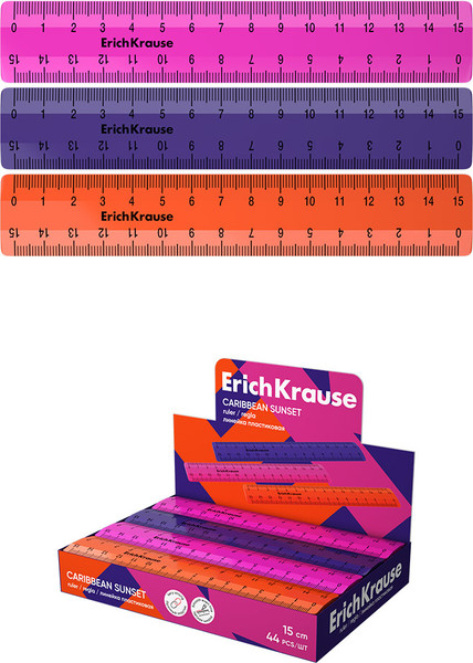 Линейка Erich Krause Caribbean Sunset / 57803