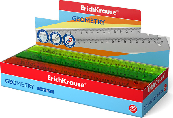 Линейка Erich Krause Neon / 55500