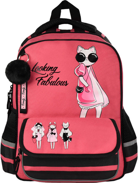 Школьный рюкзак Феникс+ Фэшн кошка / 59260 - фото