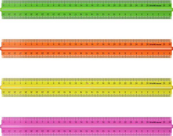 Линейка Erich Krause Neon / 55524