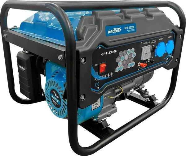 Бензиновый генератор Redbo GPT-3300D - фото