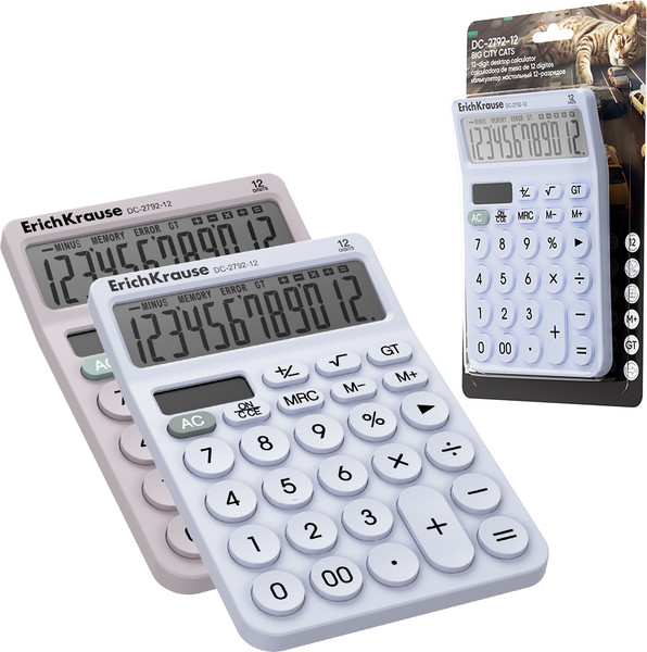 Калькулятор Erich Krause DC-2792-12 Big City Cats / 62751 - фото