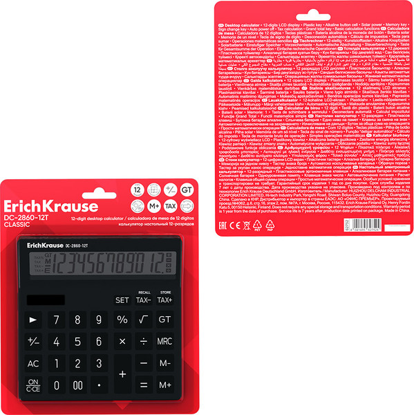 Калькулятор Erich Krause DC-2860-12T Classic / 62752
