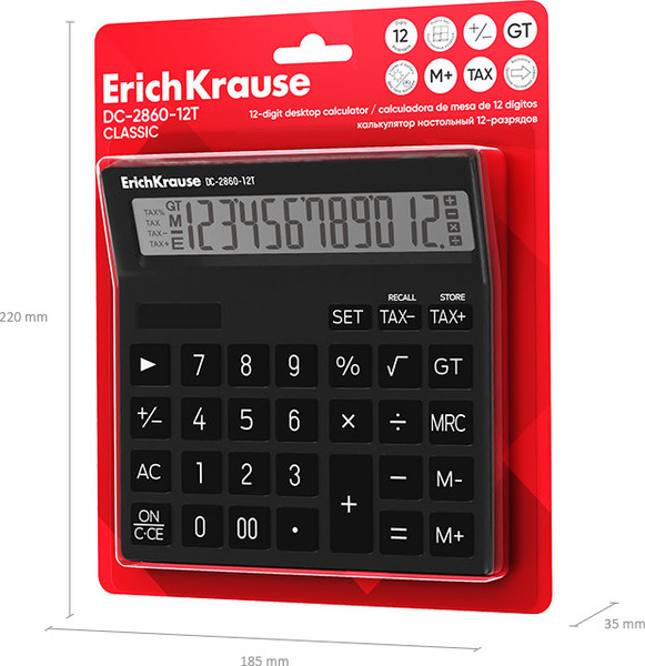 Калькулятор Erich Krause DC-2860-12T Classic / 62752