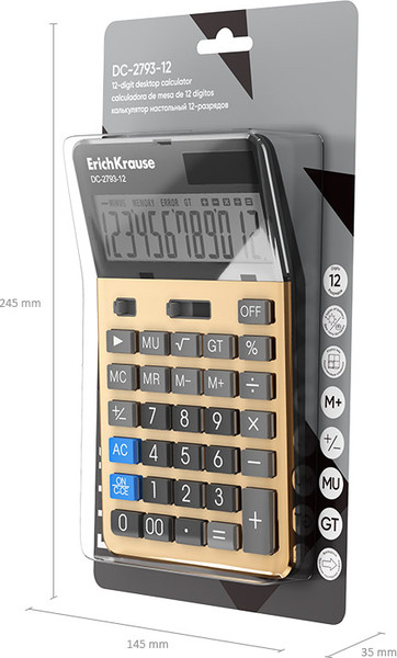 Калькулятор Erich Krause DC-2793-12 / 62753