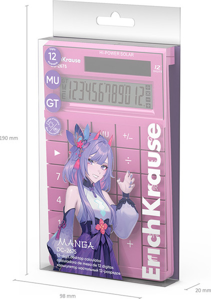 Калькулятор Erich Krause DC-2675 Manga / 62002