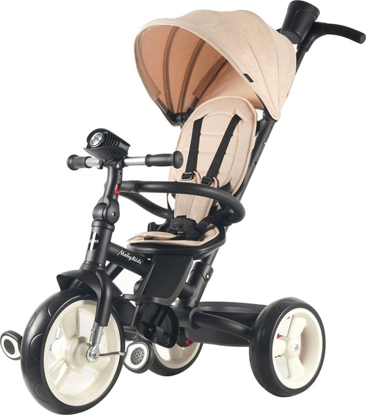 Трехколесный велосипед с ручкой Moby Kids 5 в 1 Pioneer 360°/ 656323 - фото