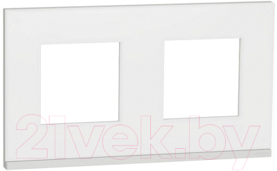 Рамка для выключателей и розеток Schneider Electric Unica Pure NU600489 - фото