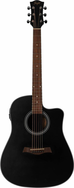 Электроакустическая гитара Flight D-175CE BK - фото