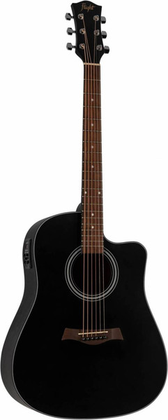 Электроакустическая гитара Flight D-175CE BK