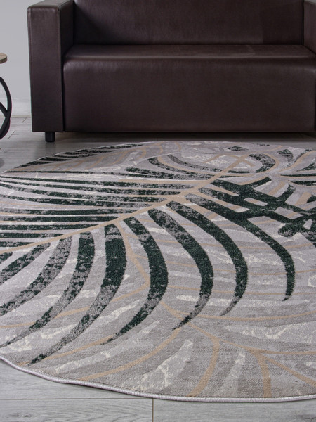 Ковер Merinos Liman F479-OVAL-GRAY-GREEN