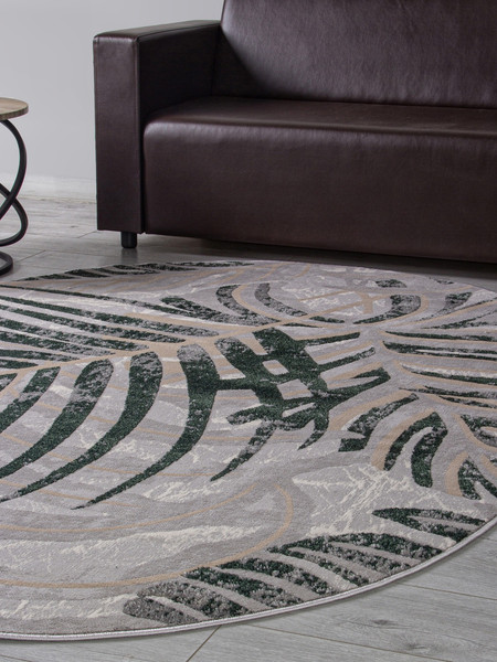 Ковер Merinos Liman F479-OVAL-GRAY-GREEN