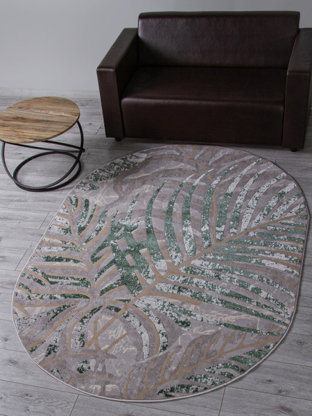 Ковер Merinos Liman F479-OVAL-GRAY-GREEN