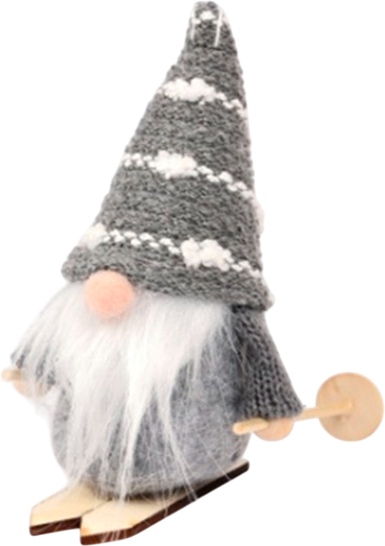 Фигура под елку MONAMI Санта На Лыжах 8A-046 - фото