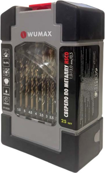 Набор сверл Wumax 162400025 - фото