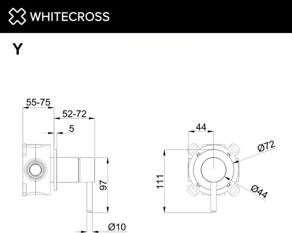 Смеситель Whitecross Y1241BL
