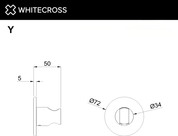 Душевой держатель Whitecross Y1016GLB