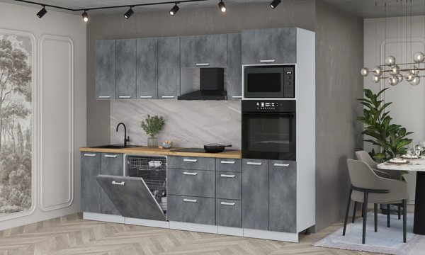 Кухонный гарнитур Интерлиния Мила Лайт 2.7-ПМ1