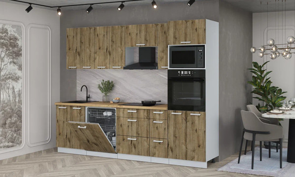 Кухонный гарнитур Интерлиния Мила Лайт 2.7-ПМ1