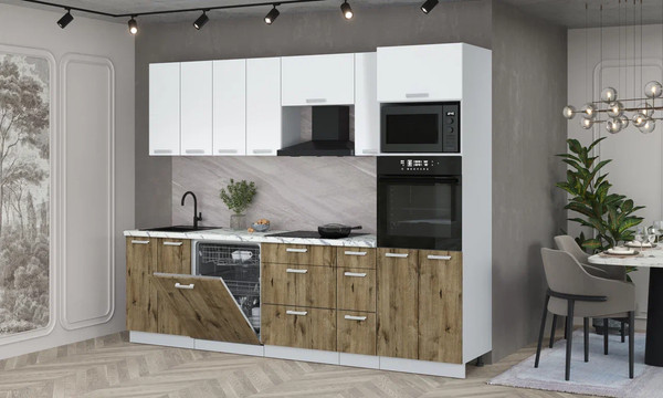 Кухонный гарнитур Интерлиния Мила Лайт 2.7-ПМ1