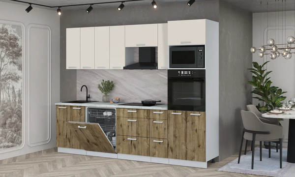 Кухонный гарнитур Интерлиния Мила Лайт 2.7-ПМ1