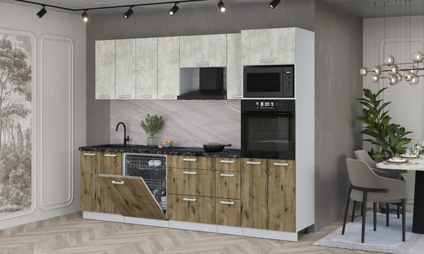 Кухонный гарнитур Интерлиния Мила Лайт 2.7-ПМ1