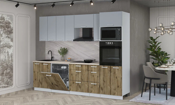 Кухонный гарнитур Интерлиния Мила Лайт 2.7-ПМ1