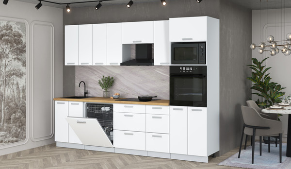 Кухонный гарнитур Интерлиния Мила Лайт 2.8-ПМ1