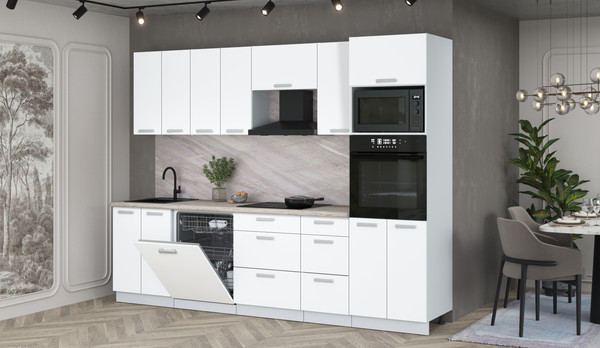 Кухонный гарнитур Интерлиния Мила Лайт 2.8-ПМ1