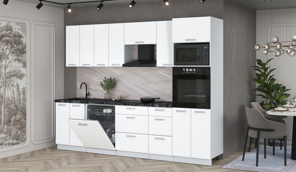 Кухонный гарнитур Интерлиния Мила Лайт 2.8-ПМ1