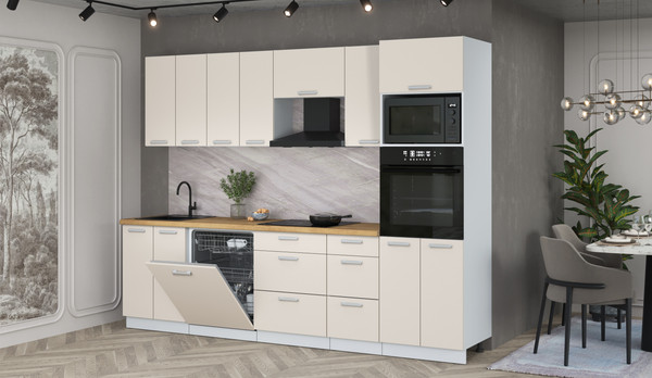 Кухонный гарнитур Интерлиния Мила Лайт 2.8-ПМ1