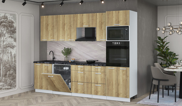 Кухонный гарнитур Интерлиния Мила Лайт 2.8-ПМ1