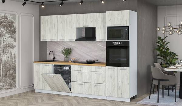 Кухонный гарнитур Интерлиния Мила Лайт 2.8-ПМ1