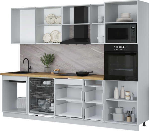 Кухонный гарнитур Интерлиния Мила Лайт 2.8-ПМ1