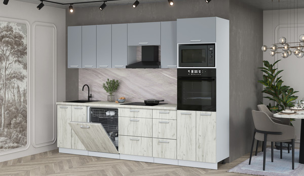 Кухонный гарнитур Интерлиния Мила Лайт 2.8-ПМ1