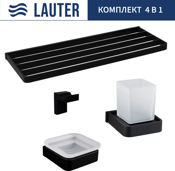 Набор аксессуаров для ванной Lauter 21SH7062 + 21SH7052 + 21SH7092 + 21SH7132 - фото