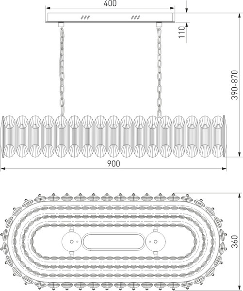 Потолочный светильник Bogate's 423/1