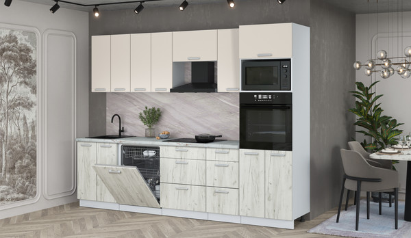 Кухонный гарнитур Интерлиния Мила Лайт 2.8-ПМ1