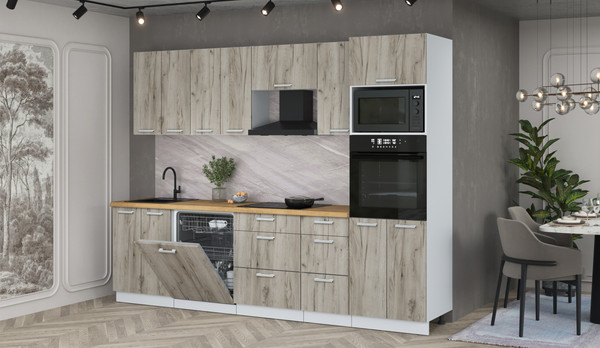 Кухонный гарнитур Интерлиния Мила Лайт 2.8-ПМ1