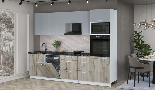 Кухонный гарнитур Интерлиния Мила Лайт 2.8-ПМ1