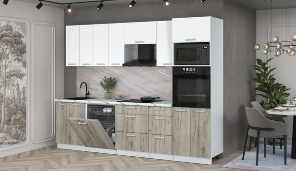 Кухонный гарнитур Интерлиния Мила Лайт 2.8-ПМ1