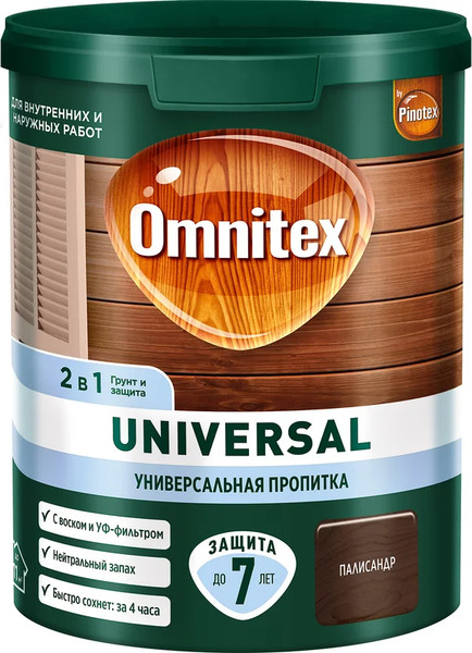 Пропитка для дерева Omnitex Universal 2в1 Палисандр - фото