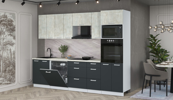 Кухонный гарнитур Интерлиния Мила Лайт 2.8-ПМ1