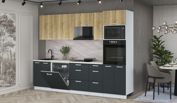 Кухонный гарнитур Интерлиния Мила Лайт 2.8-ПМ1