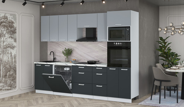 Кухонный гарнитур Интерлиния Мила Лайт 2.8-ПМ1