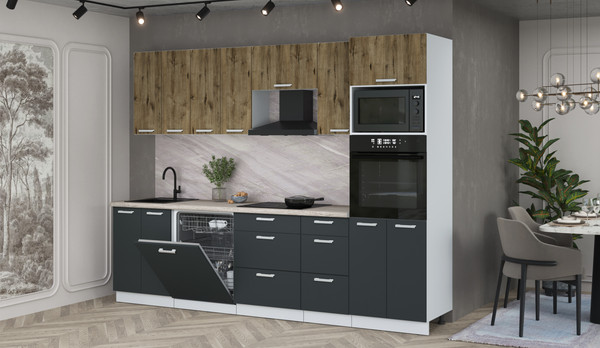 Кухонный гарнитур Интерлиния Мила Лайт 2.8-ПМ1